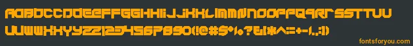 Xodohtronu Font – Orange Fonts on Black Background