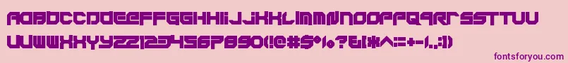 Xodohtronu Font – Purple Fonts on Pink Background