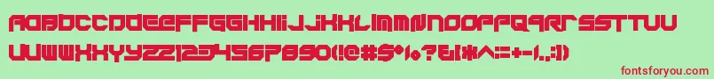 Xodohtronu Font – Red Fonts on Green Background