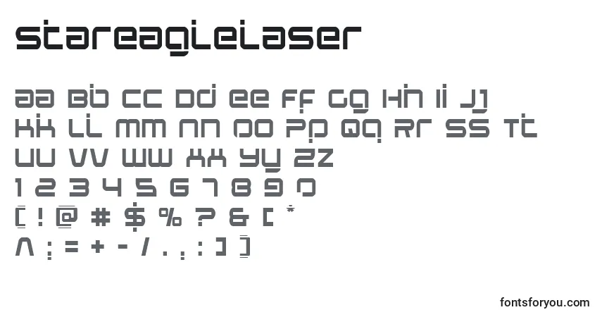 Stareaglelaserフォント–アルファベット、数字、特殊文字