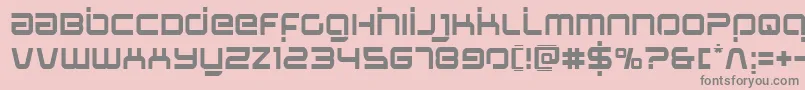 Stareaglelaser Font – Gray Fonts on Pink Background