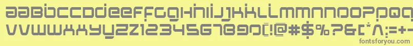 Stareaglelaser Font – Gray Fonts on Yellow Background