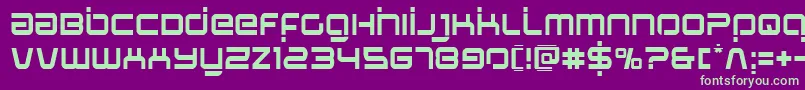 Stareaglelaser Font – Green Fonts on Purple Background