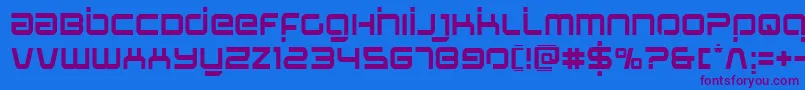 Stareaglelaser Font – Purple Fonts on Blue Background