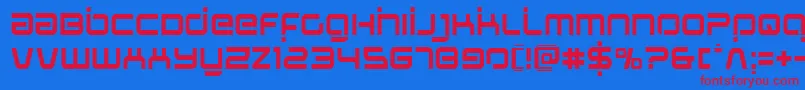 Шрифт Stareaglelaser – красные шрифты на синем фоне