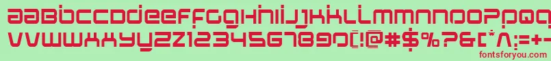 Stareaglelaser Font – Red Fonts on Green Background