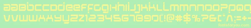 Stareaglelaser Font – Yellow Fonts on Green Background