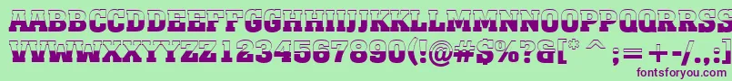 AMonumentotitulbwBold Font – Purple Fonts on Green Background