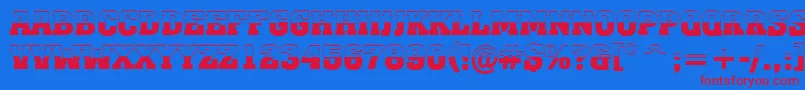 AMonumentotitulbwBold Font – Red Fonts on Blue Background