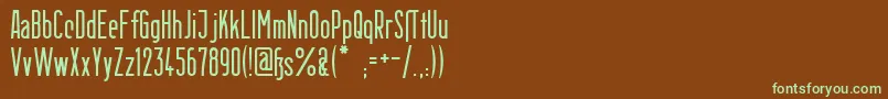 BerlinEmail Font – Green Fonts on Brown Background