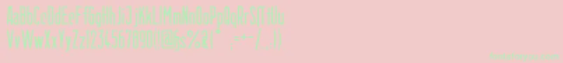 BerlinEmail Font – Green Fonts on Pink Background