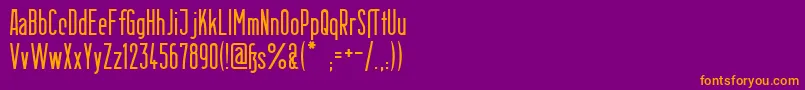BerlinEmail Font – Orange Fonts on Purple Background
