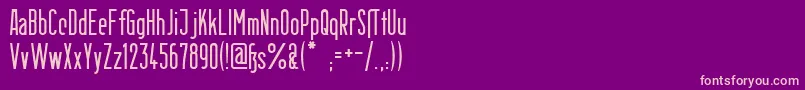 BerlinEmail Font – Pink Fonts on Purple Background