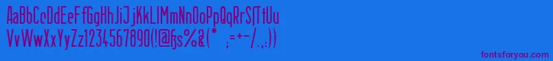 BerlinEmail Font – Purple Fonts on Blue Background