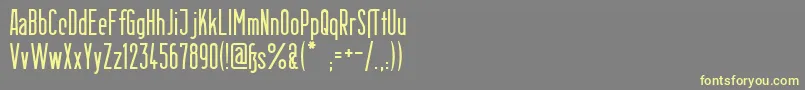More about BerlinEmail Font BerlinEmail Font – Yellow Fonts on Gray Background