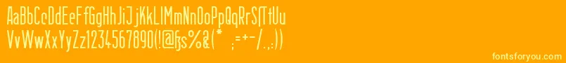 More about BerlinEmail Font BerlinEmail Font – Yellow Fonts on Orange Background