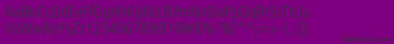 Шрифт FrutigerltstdLightcn – чёрные шрифты на фиолетовом фоне