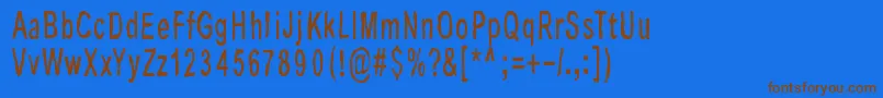 LastLivingSouls Font – Brown Fonts on Blue Background