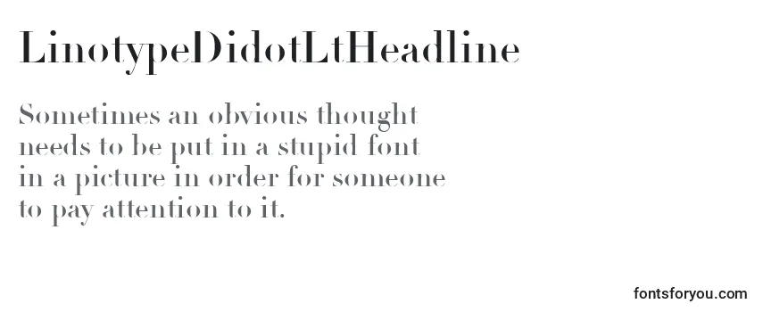 LinotypeDidotLtHeadline Font