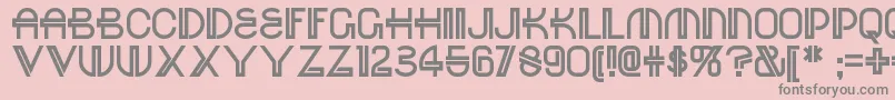 Redoctobernf Font – Gray Fonts on Pink Background