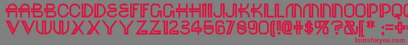 Redoctobernf Font – Red Fonts on Gray Background