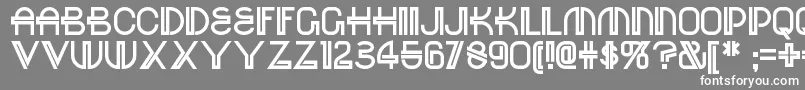 Redoctobernf Font – White Fonts on Gray Background
