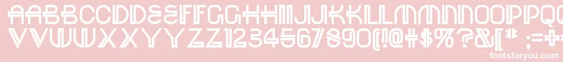 Redoctobernf Font – White Fonts on Pink Background