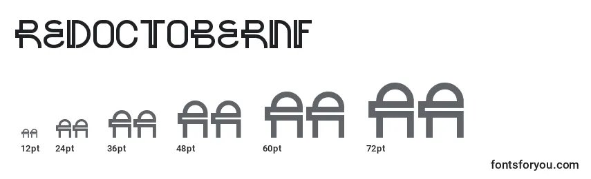 Размеры шрифта Redoctobernf (105173)