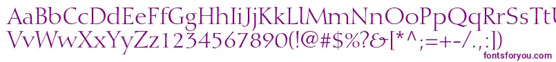 DiotimaltstdRoman Font – Purple Fonts on White Background