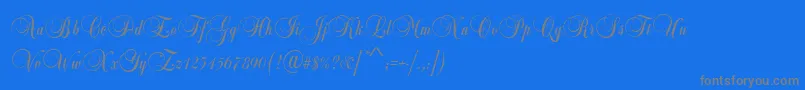 En savoir plus sur la police BalladScriptRegular Police BalladScriptRegular – polices grises sur fond bleu