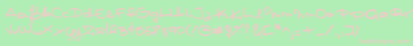 Pashiz Font – Pink Fonts on Green Background