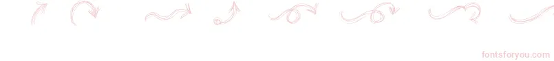 Шрифт GoAroundTheBooksArrows – розовые шрифты