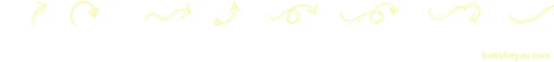 GoAroundTheBooksArrows Font – Yellow Fonts