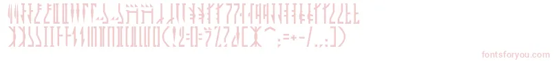 Mandalorian Font – Pink Fonts on White Background