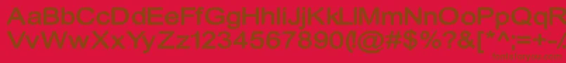 CylonicCrossdraft Font – Brown Fonts on Red Background