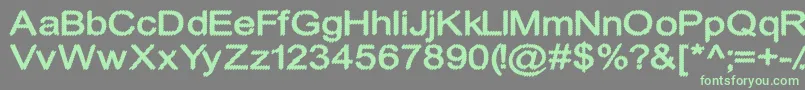 CylonicCrossdraft Font – Green Fonts on Gray Background