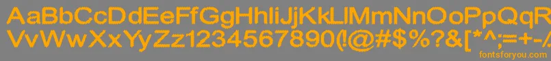 CylonicCrossdraft Font – Orange Fonts on Gray Background