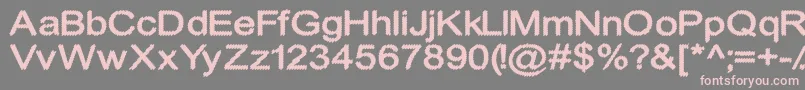 CylonicCrossdraft Font – Pink Fonts on Gray Background