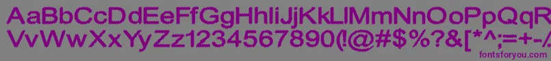 CylonicCrossdraft-Schriftart – Violette Schriften auf grauem Hintergrund