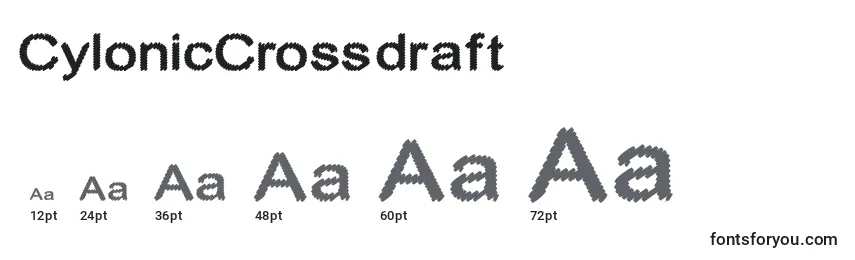 CylonicCrossdraft Font Sizes