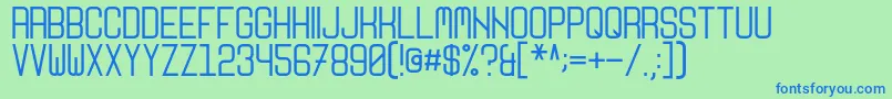 Nikoleta Font – Blue Fonts on Green Background