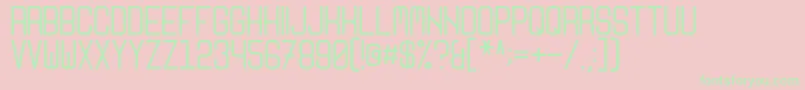 Nikoleta Font – Green Fonts on Pink Background