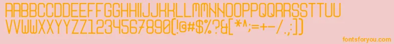 Nikoleta Font – Orange Fonts on Pink Background