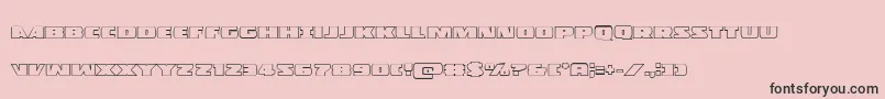 Policecruiserout Font – Black Fonts on Pink Background