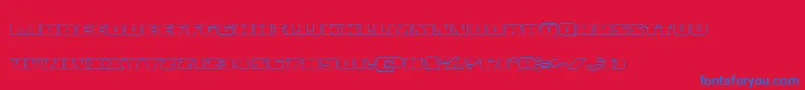 Policecruiserout Font – Blue Fonts on Red Background
