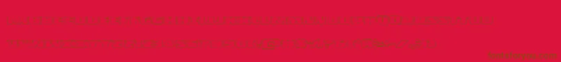 Policecruiserout Font – Brown Fonts on Red Background
