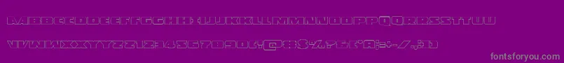 Policecruiserout Font – Gray Fonts on Purple Background