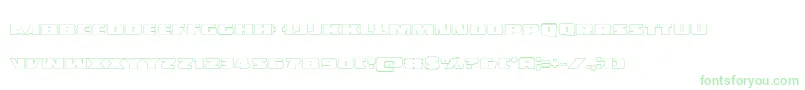 Policecruiserout Font – Green Fonts on White Background