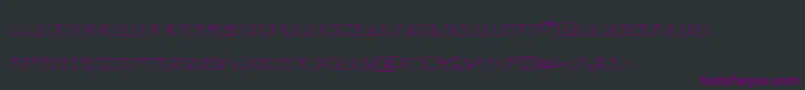 Policecruiserout Font – Purple Fonts on Black Background