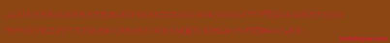 Policecruiserout Font – Red Fonts on Brown Background